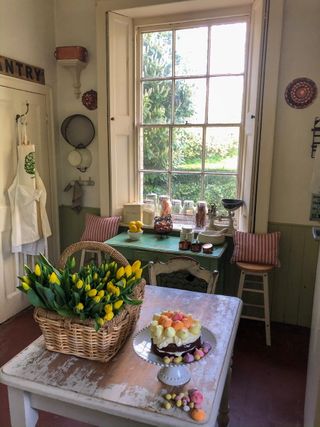 springtime flowers and baking