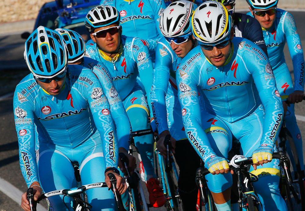 Andrea Guardini leading the ride