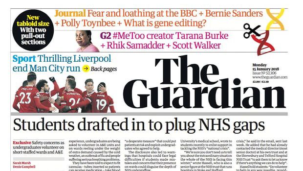 The Guardian Redesigns With New Logo And Font Creative Bloq