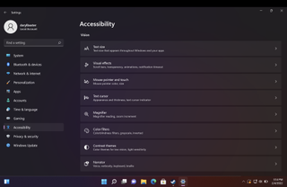 Windows 11 Accessibility window