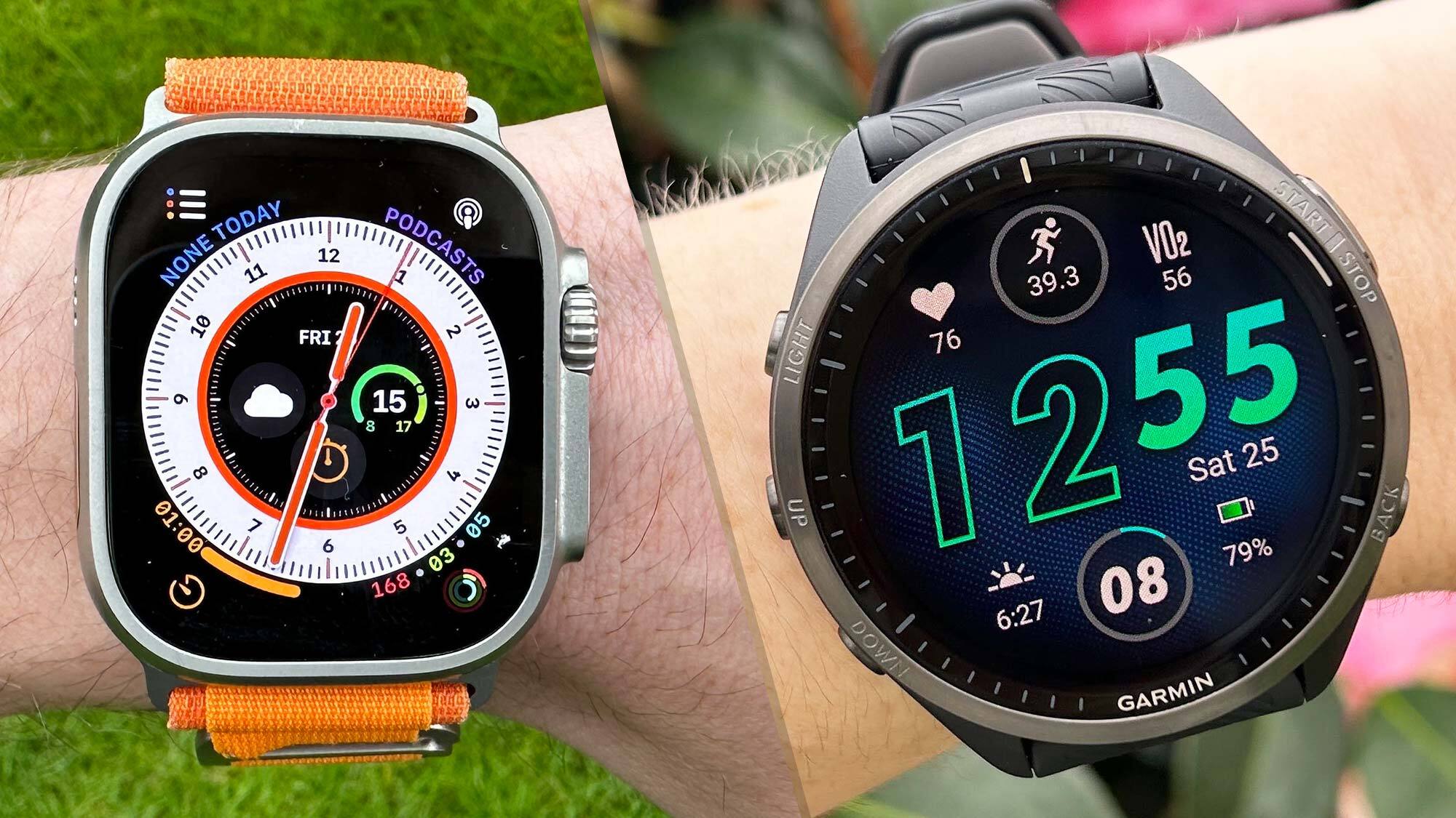 Apple Watch Ultra vs Garmin Forerunner 965 for marathons