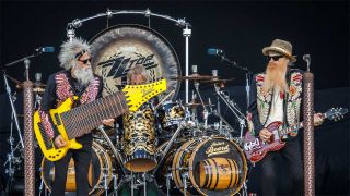 ZZ Top onstage at the Tons Of Rock Festival on June 29, 2024 in Oslo, Norway