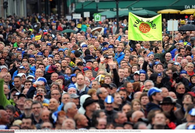 85% of television viewers watched the Tour of Flanders. The rest of Belgium was at the race.