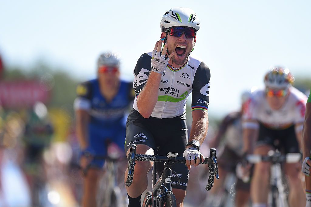 Cycling: 103th Tour de France 2016 / Stage 14
Arrival / Mark CAVENDISH (GBR) Celebration /
Montelimar - Villars-les-Dombes Parc des Oiseaux(208,5Km)/
TDF / &Acirc;&copy; Tim De Waele