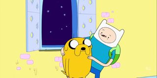 Finn the Human and Jake the Dog in Adventure Time