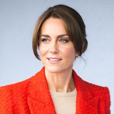 Kate Middleton with curtain bangs