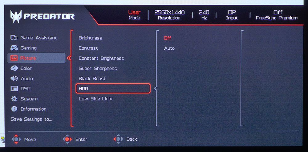 Acer Predator X27U