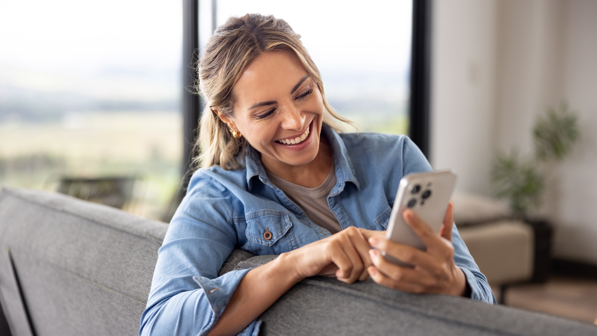 woman using phone