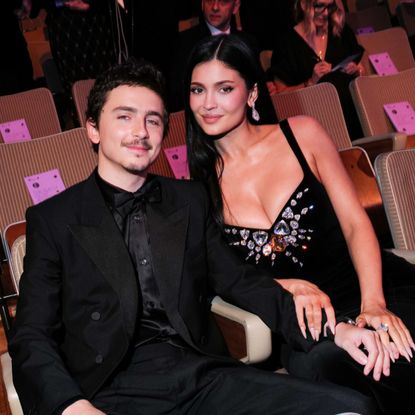 Kylie Jenner and Timoth&eacute;e Chalamet attend the 2026 EE BAFTA Film Awards
