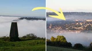 Landscape captured at Solsbury Hill