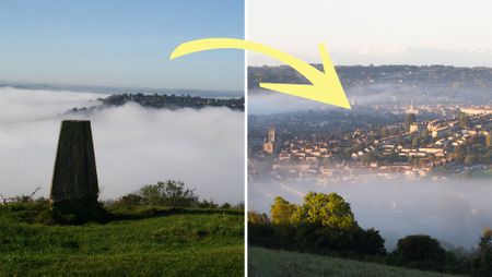 Landscape captured at Solsbury Hill