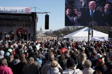 Trump addresses anti-abortion rally