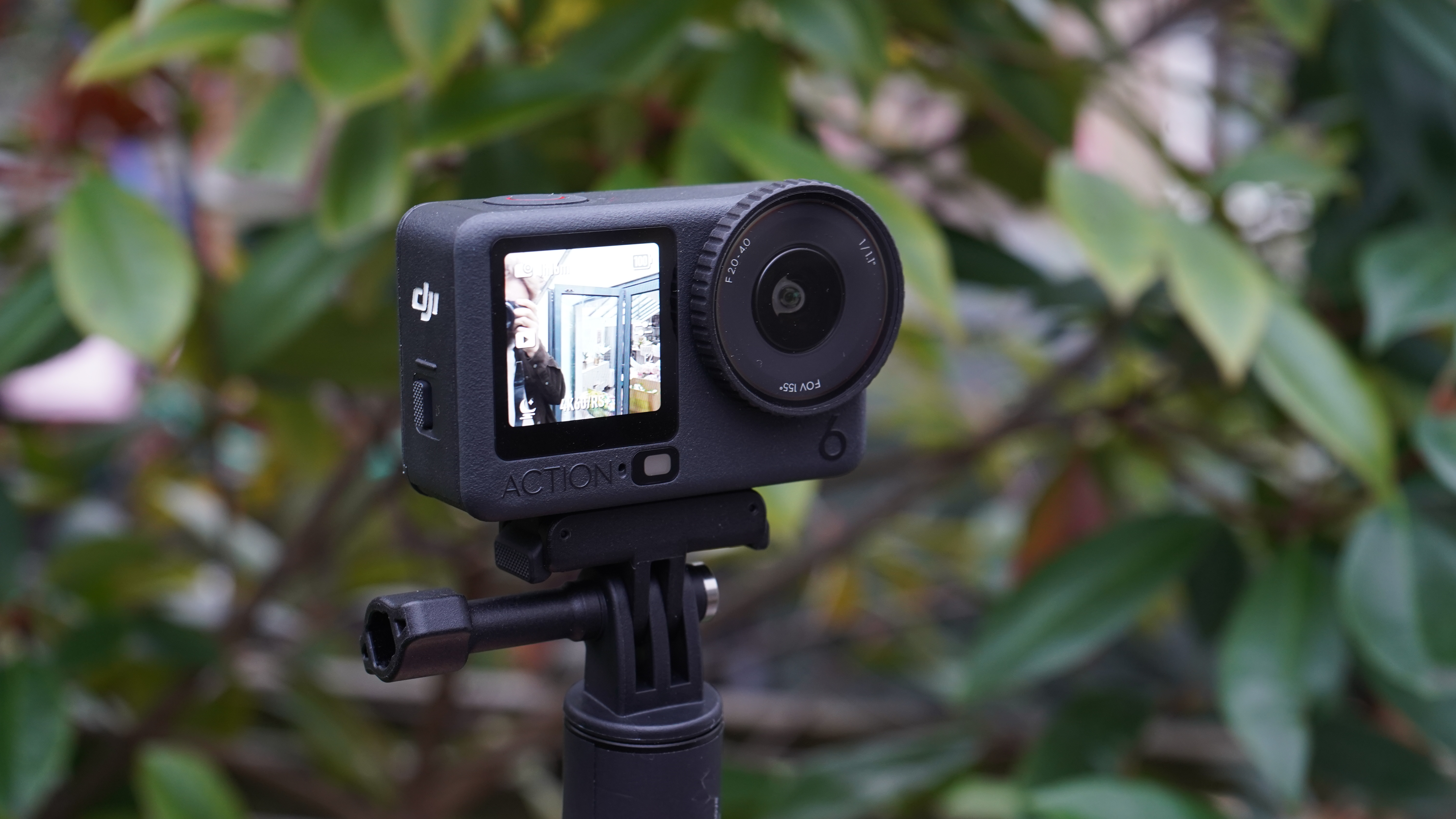 DJI Osmo Action 6 on selfie stick