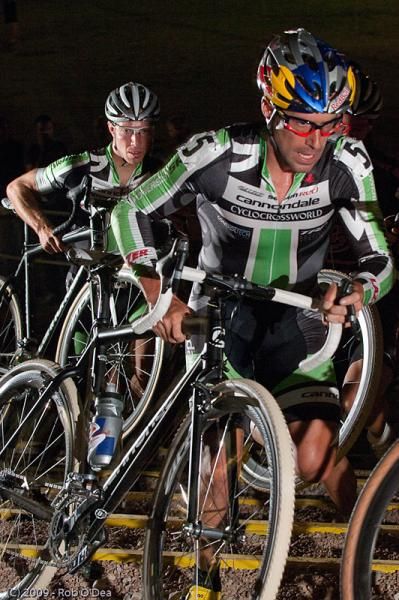 Tim Johnson and Jeremy Powers stayed conservatively in the field to protect their teammate who won off the front.