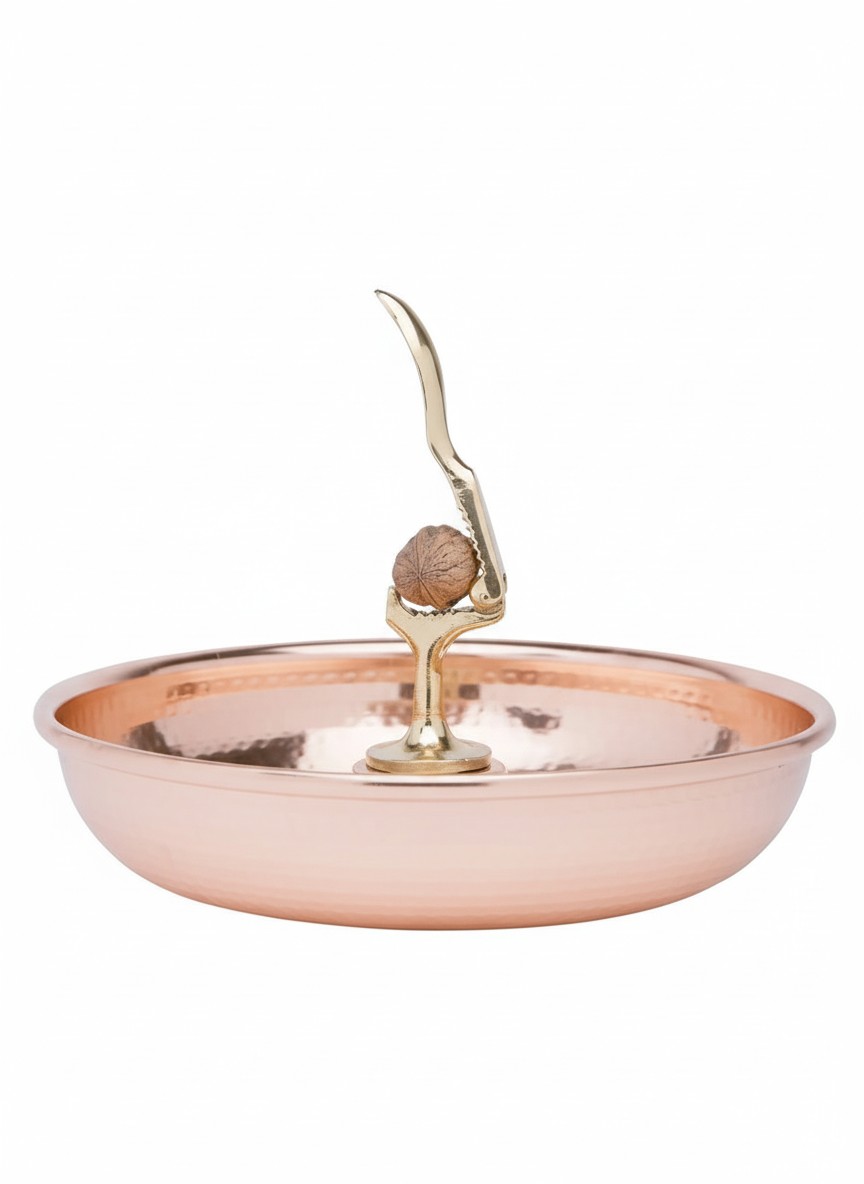 Cu Artigiana, Copper Nutcracker With Bowl