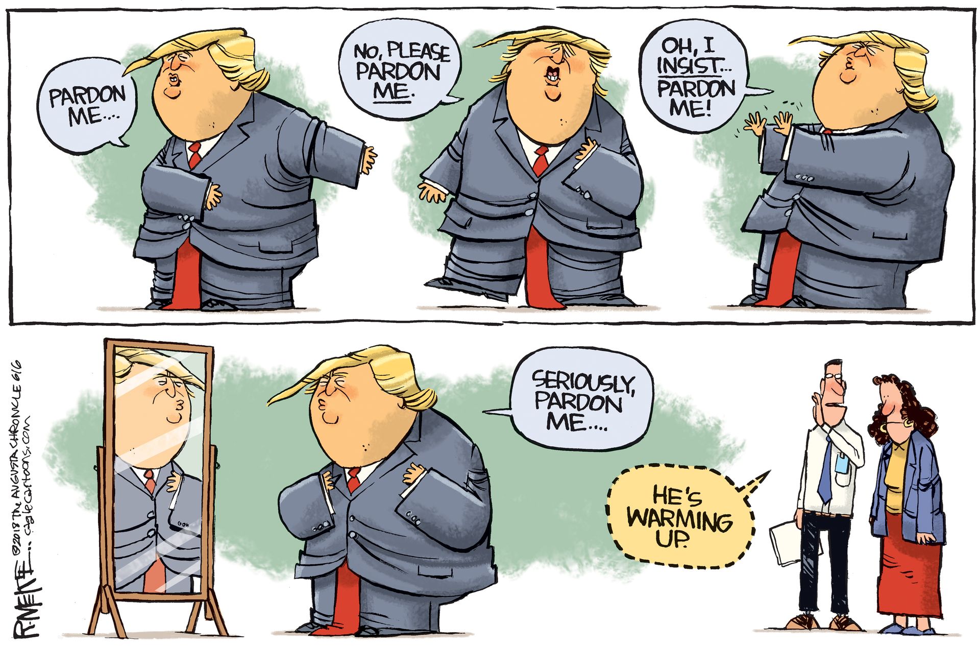 7 scathingly funny cartoons about Trump's 'self-pardon' | The Week