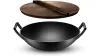 Klee Pre-Seasoned Cast Iron Wok with Wooden Lid