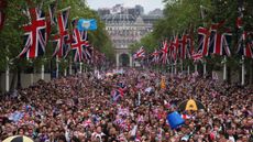Crowds on the Mall for the Queen's Diamond Jubilee in 2012