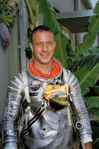 Astronaut Scott Carpenter in a Pressure Suit