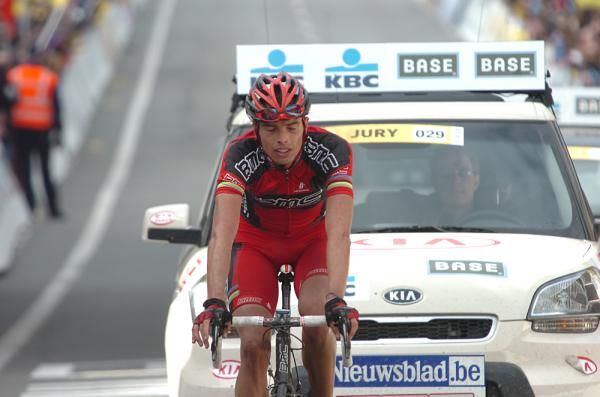 Alessandro Ballan (BMC) came in behind the bunch.