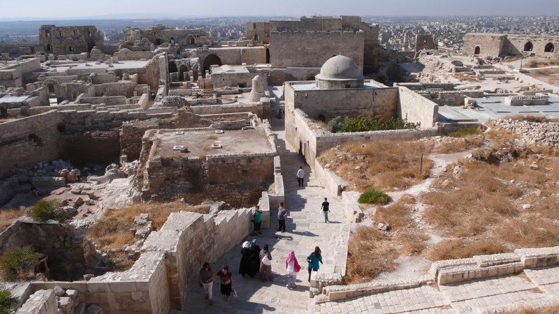 the citadel in Aleppo