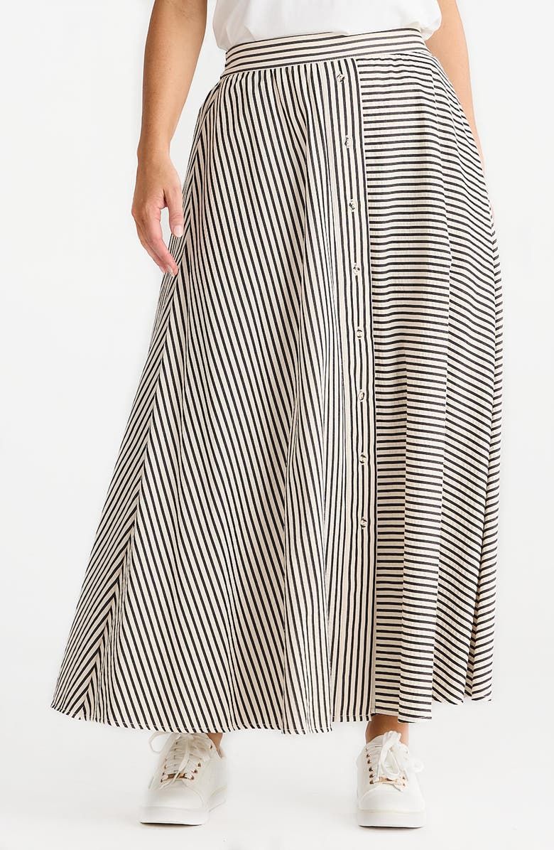 Lucy Mixed Stripe Maxi Skirt