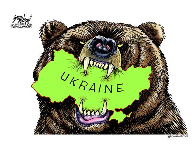 Political cartoon Russia Ukraine