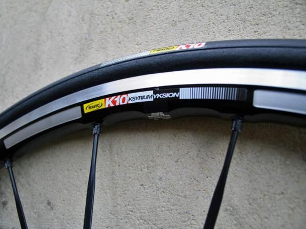 Mavic Ksyrium Yksion K10 clincher (rear)