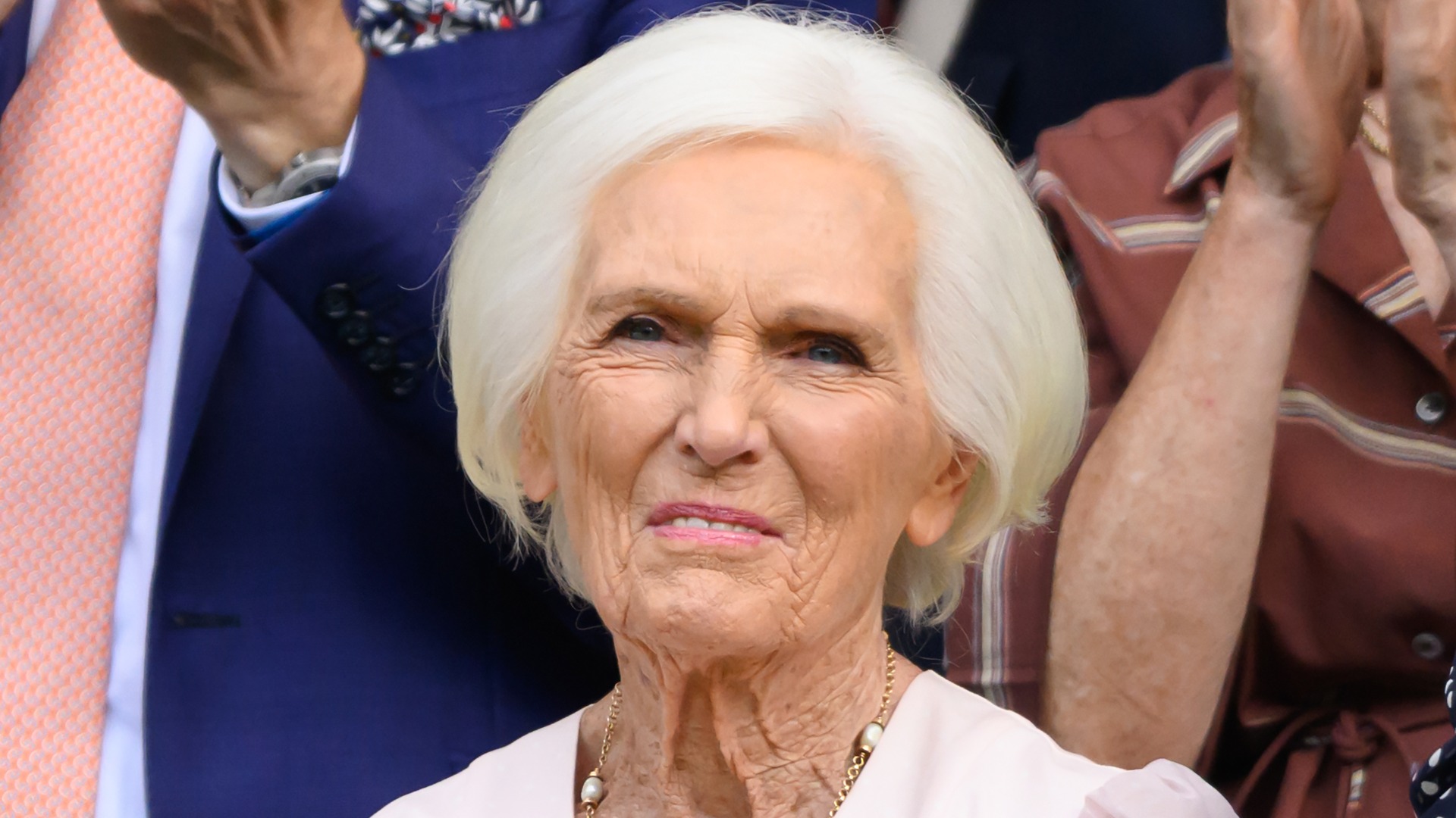 Dame Mary Berry attends day one of the 2026 Wimbledon Tennis Championships at All England Lawn Tennis and Croquet Club