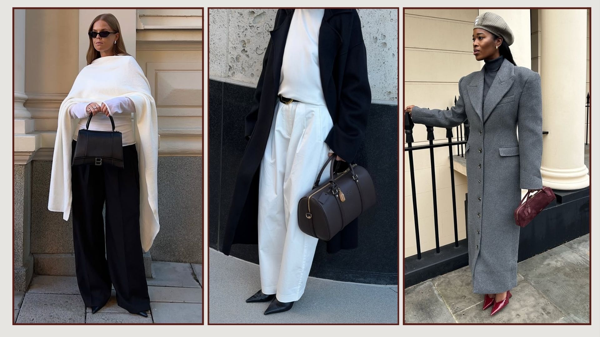 @haaannajohansson, @aimeesong, @nlmarilyn carry top-handle bags