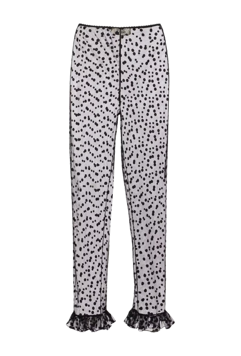 Chlo&amp;eacute;, Polka-Dot Tulle Pants