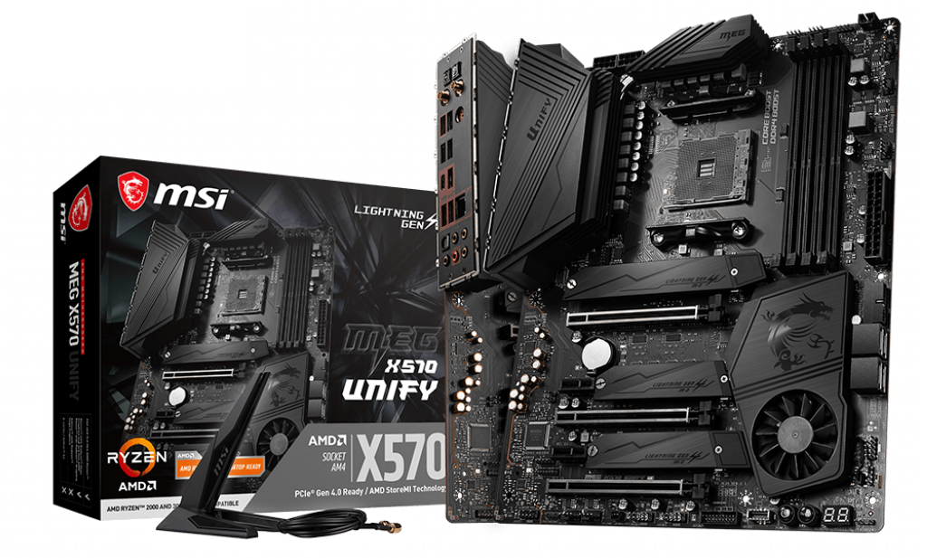MSI MEG X570 UNIFY AM4 ※一部不良あり All-Black, No RGB & Lots of Heatsinks: MSI's MEG X570 Unify