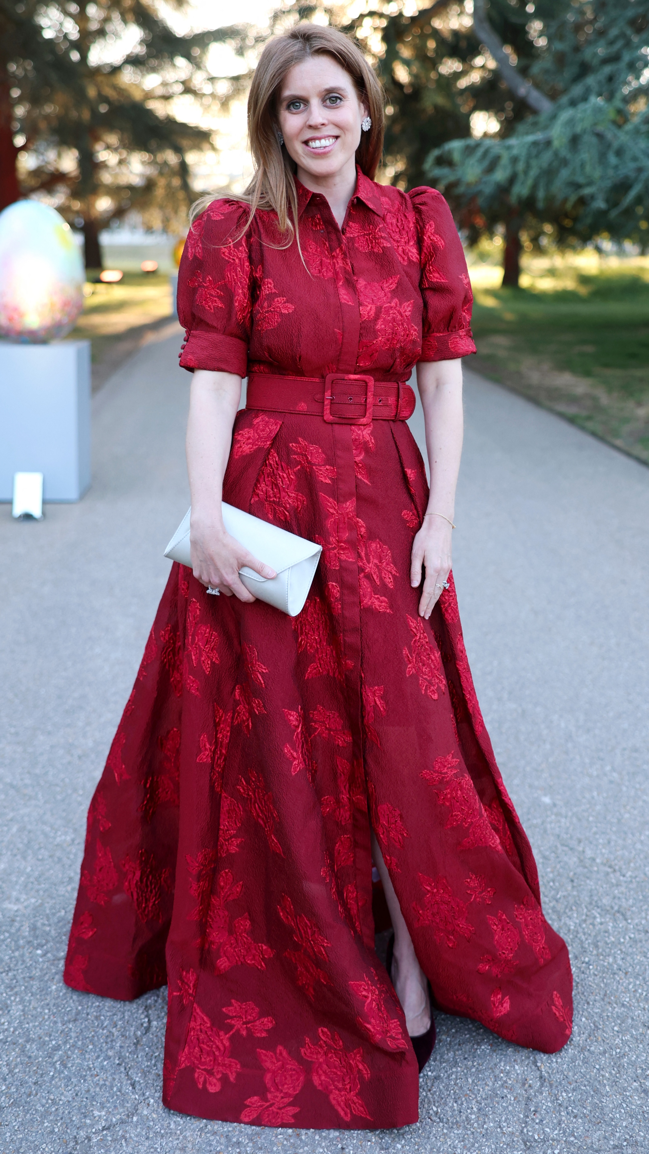 Princess Beatrice of York attends The Elephant Family Evening of Art and Conservation at Kew Gardens, in London, on May 13, 2025