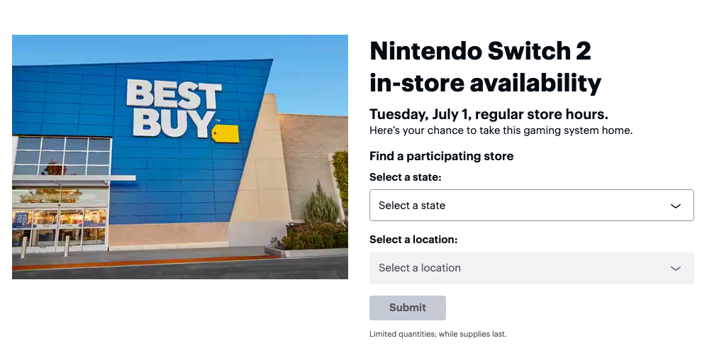 Best Buy local stock search
