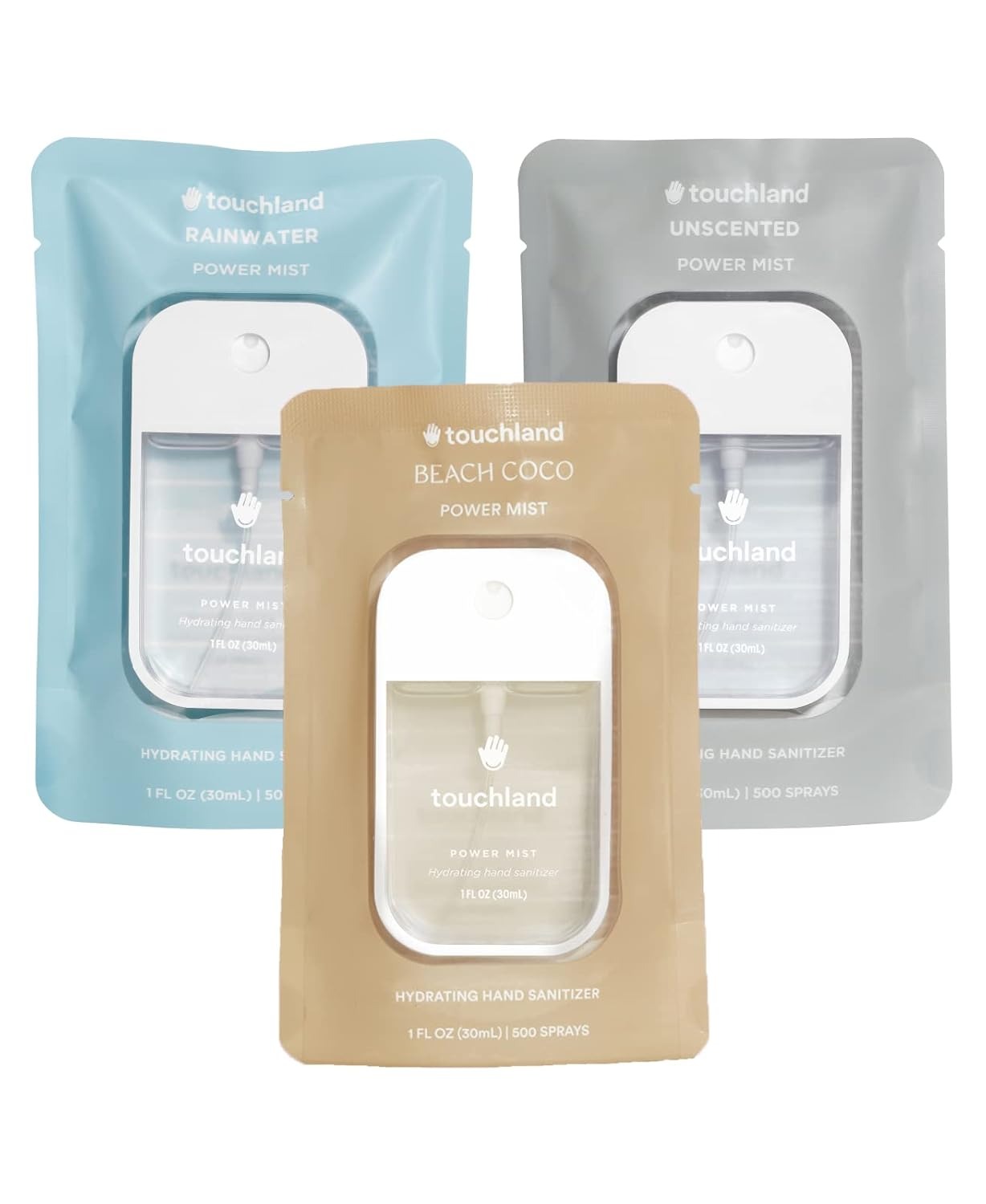 Touchland Power Mist Hydrating Hand Sanitizer Spray Trio Set