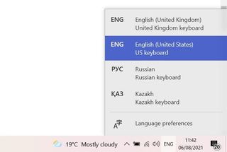 How to change keyboard language in Windows - switch languages