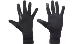 Kalenji Tactile running gloves on white background