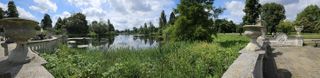 The Samsung Galaxy Z Fold 5's panorama of Serpentine Lake