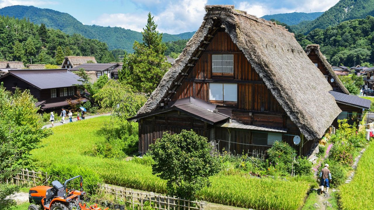 Shirakawa-go, traditional village showcasing a building style known as gassho-zukuri