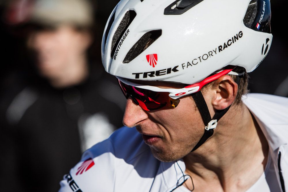 Bauke Mollema (Trek) at the start before winning the stage