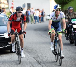 Peter Weening and Ben Hermans in the 2014 Il Lombardia