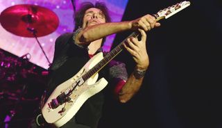 Steve Vai performs onstage at the Saban Theatre in Beverly Hills, California on October 7, 2016