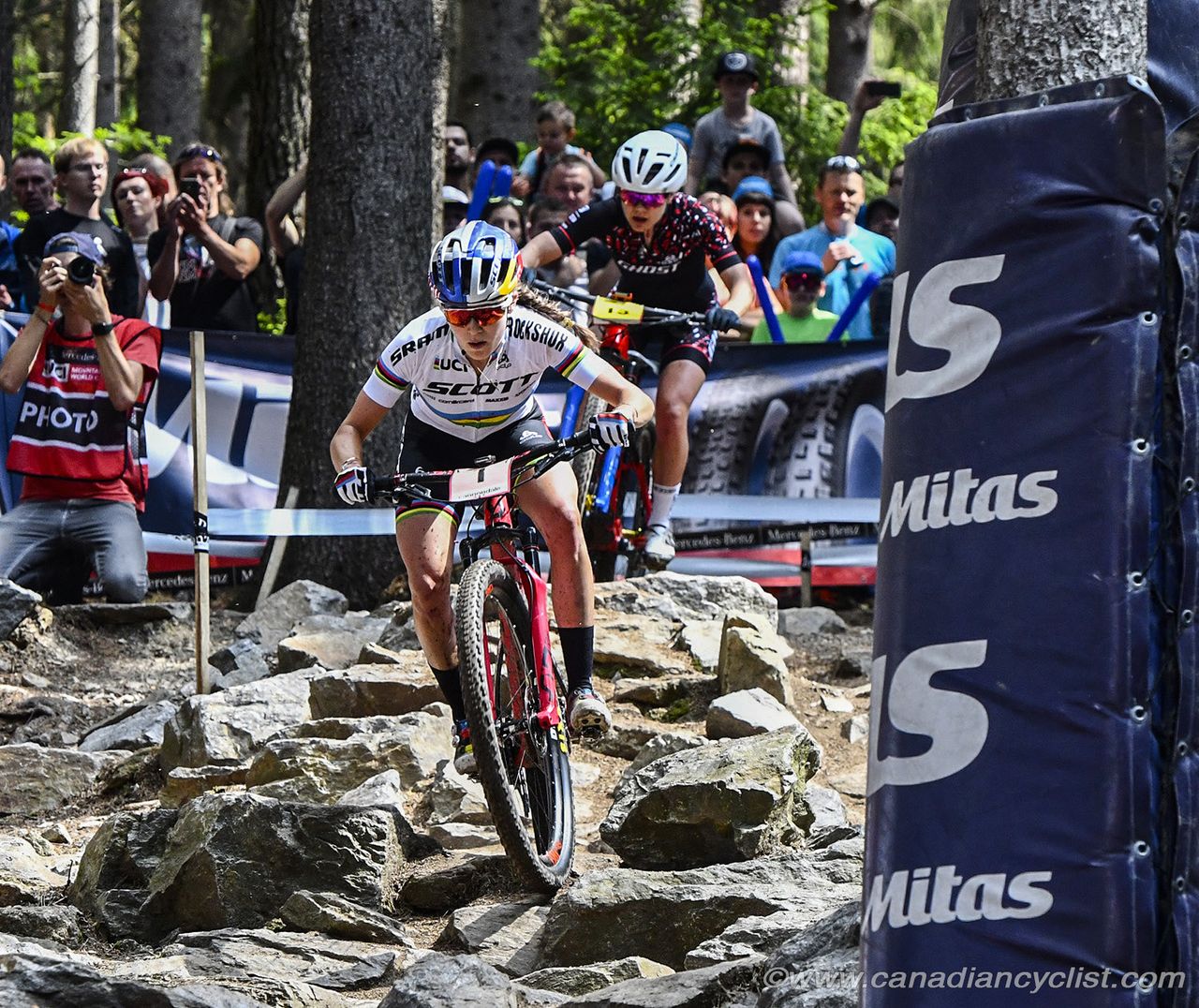 Kate Courtney (USA) Scott-SRAM MTB Racing and Sina Frei (Sui) Ghost Factory Racing