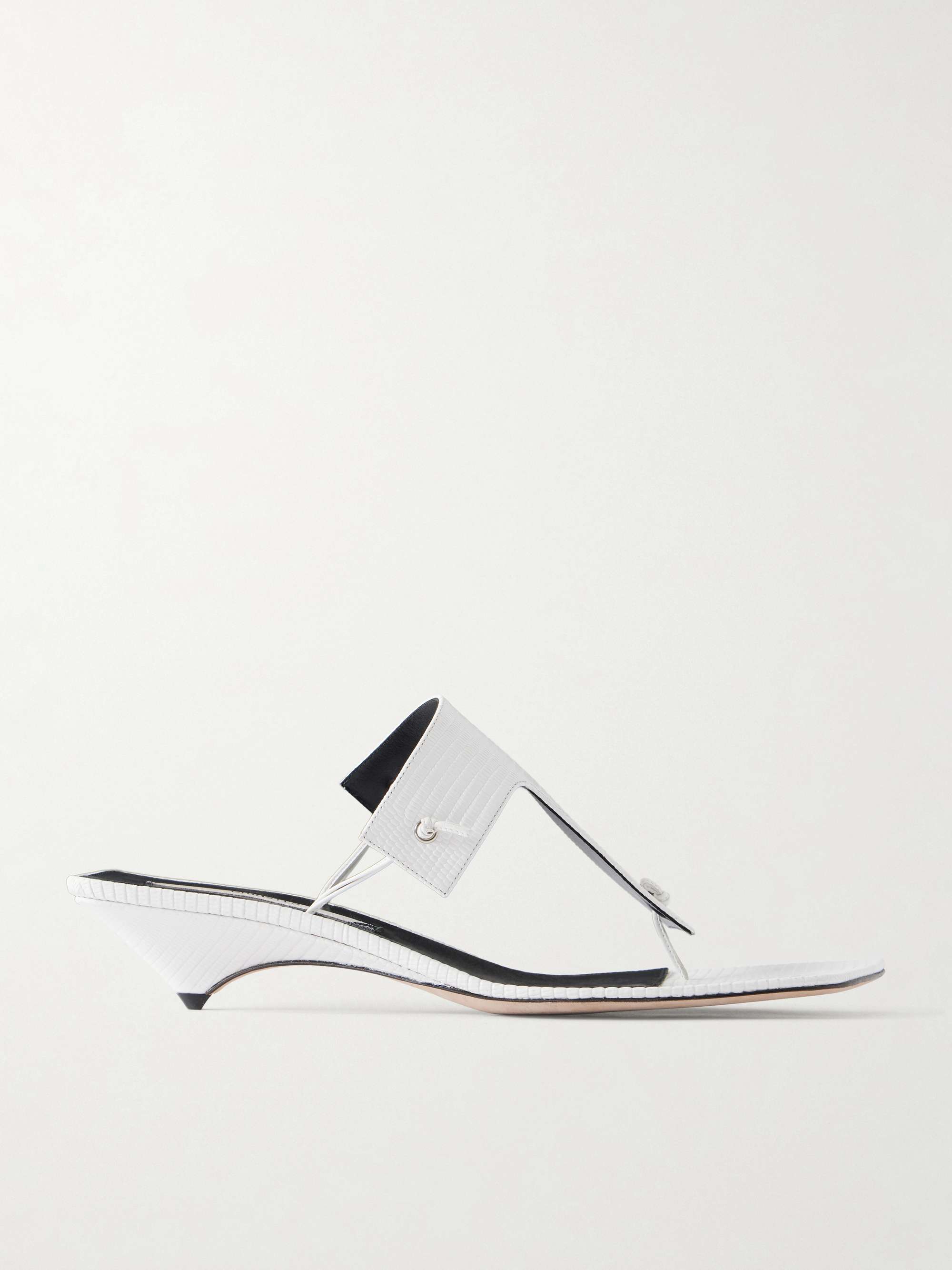 Edge T-Strap 35 Lizard-Effect Thongs