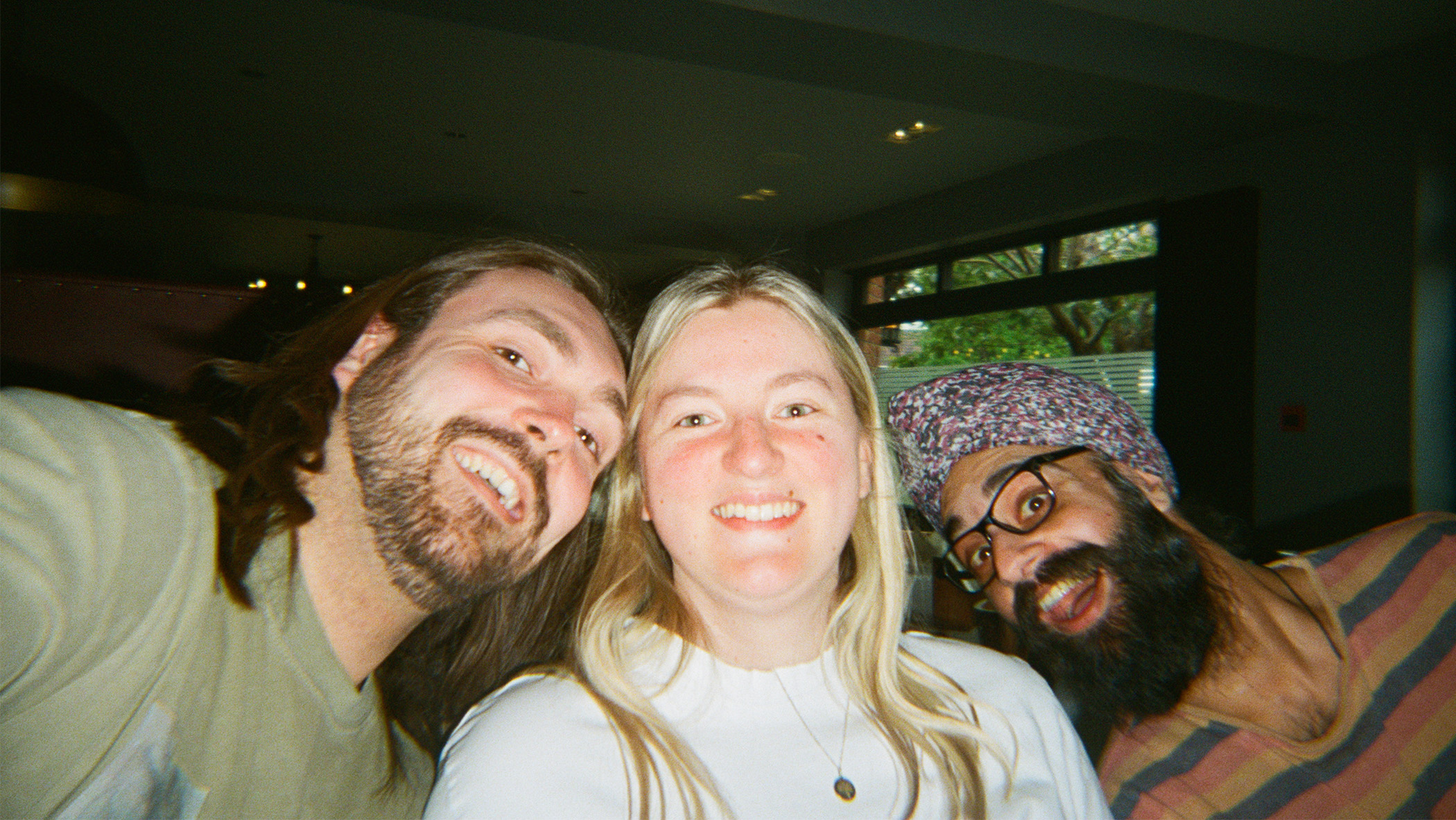 Three friends. 