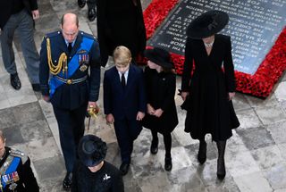 Prince George and Princess Charlotte Queen's funeral