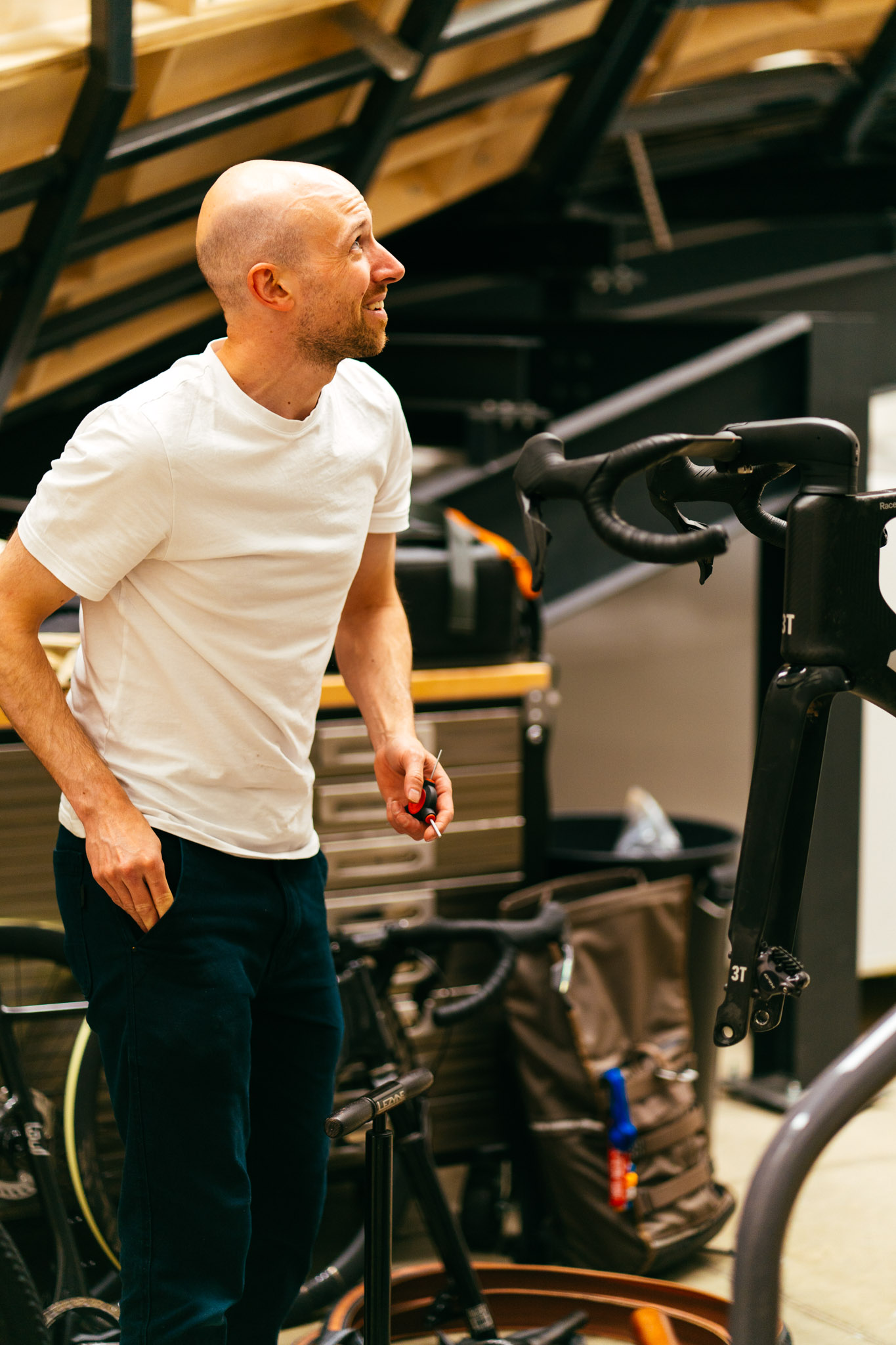 Behind the scenes in a wind tunnel gravel bike test