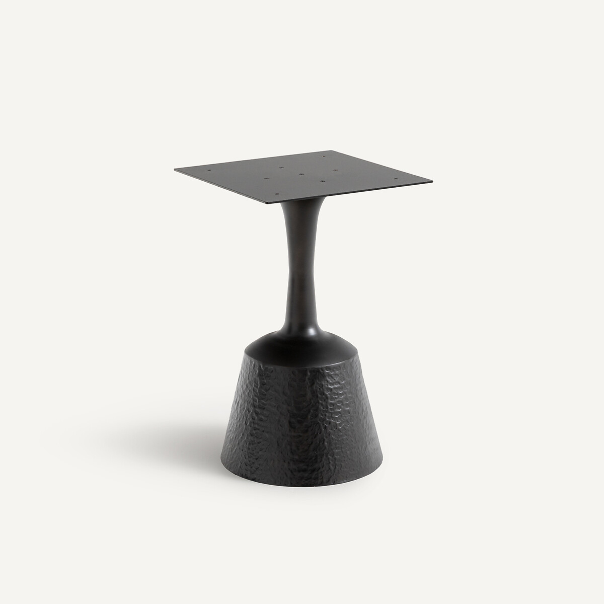 Leor Table Base in Hammered Iron