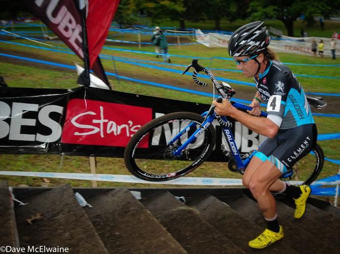 Jamey Driscoll (Raleigh Clement) running the main set of stairs