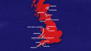 tour of britain 2021 map